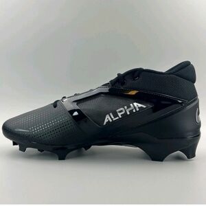 Nike Alpha Elite 4 Menace Football Cleats Black Silver FD7036-002 Mens Size 12